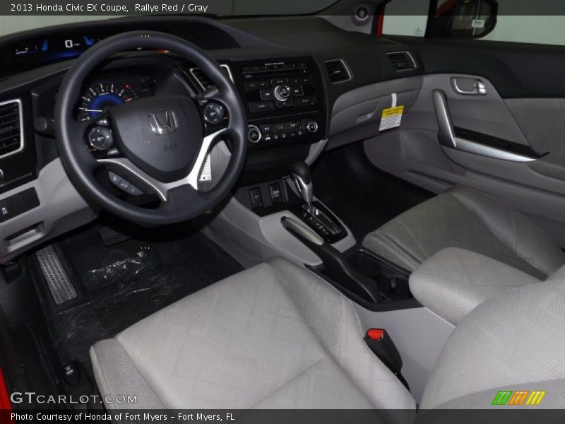 Rallye Red / Gray 2013 Honda Civic EX Coupe