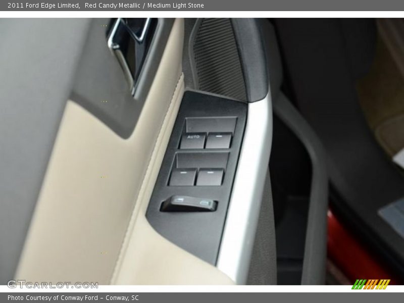 Red Candy Metallic / Medium Light Stone 2011 Ford Edge Limited