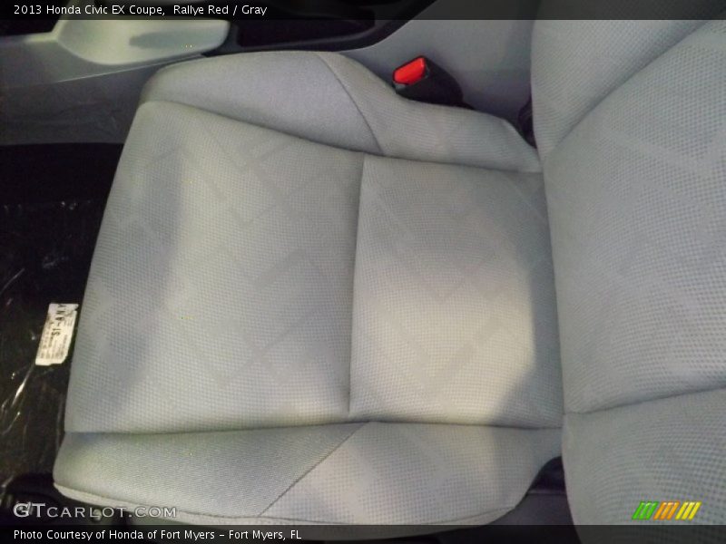 Rallye Red / Gray 2013 Honda Civic EX Coupe