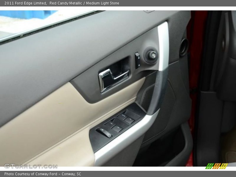 Red Candy Metallic / Medium Light Stone 2011 Ford Edge Limited