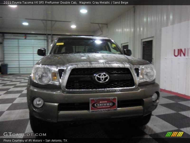 Magnetic Gray Metallic / Sand Beige 2011 Toyota Tacoma V6 SR5 PreRunner Double Cab