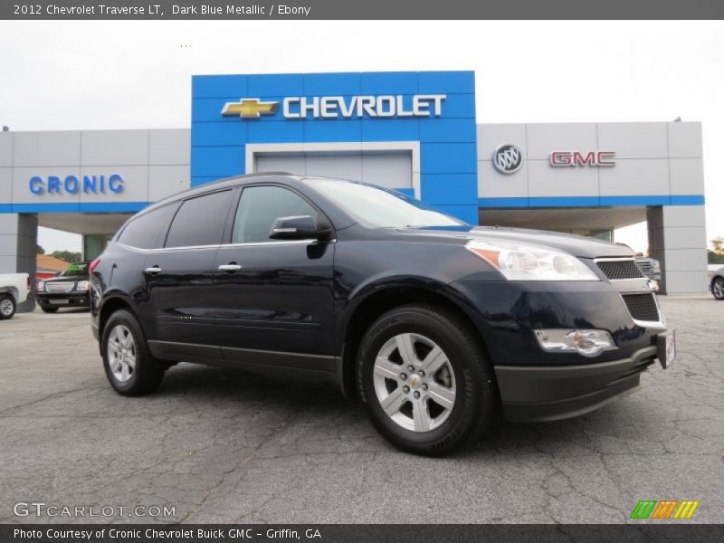 Dark Blue Metallic / Ebony 2012 Chevrolet Traverse LT