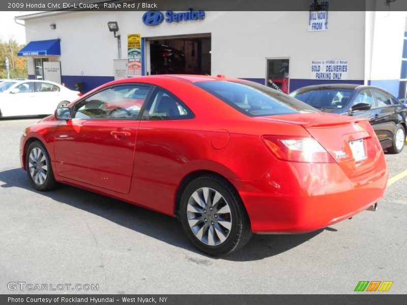 Rallye Red / Black 2009 Honda Civic EX-L Coupe