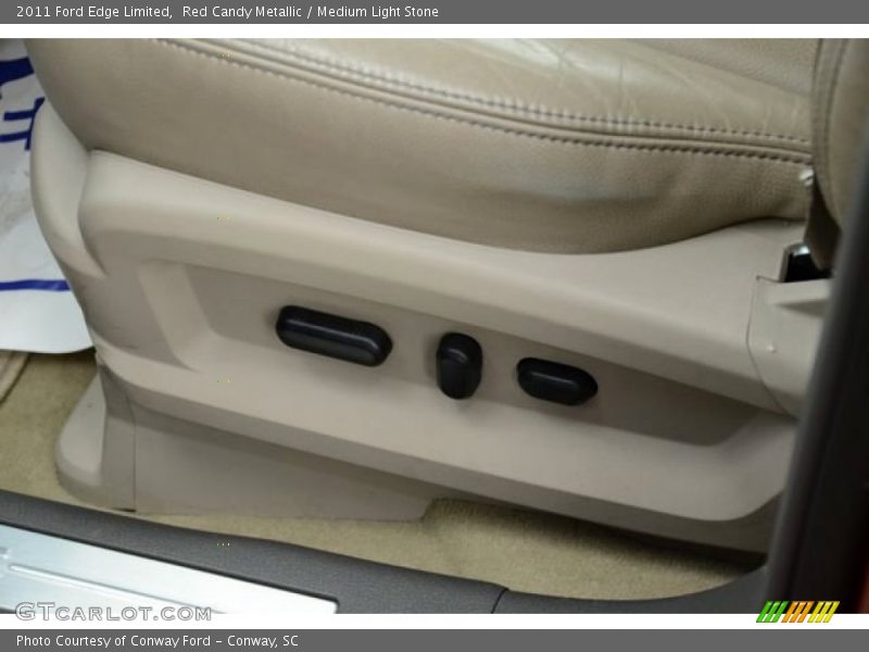 Red Candy Metallic / Medium Light Stone 2011 Ford Edge Limited