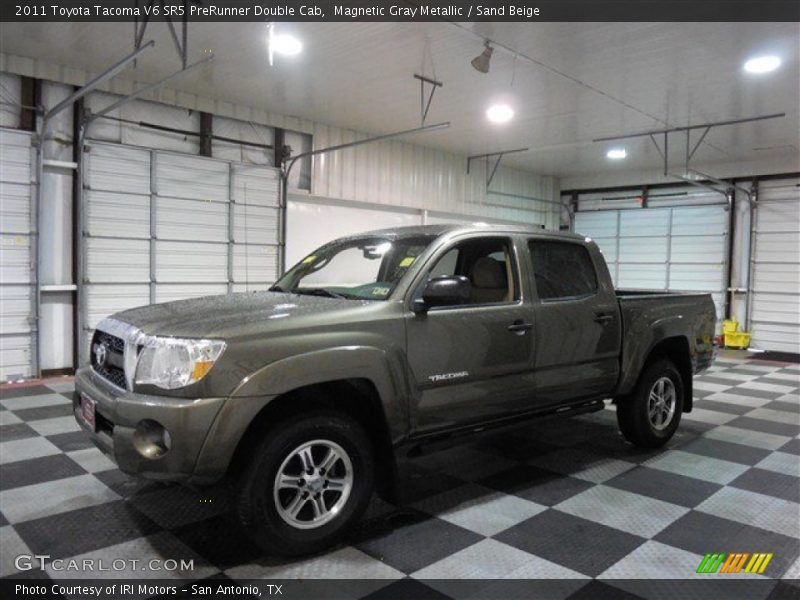 Magnetic Gray Metallic / Sand Beige 2011 Toyota Tacoma V6 SR5 PreRunner Double Cab