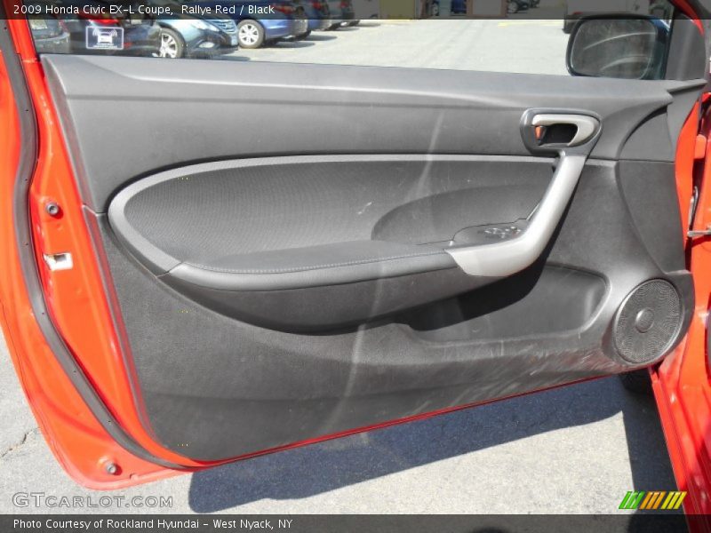 Rallye Red / Black 2009 Honda Civic EX-L Coupe