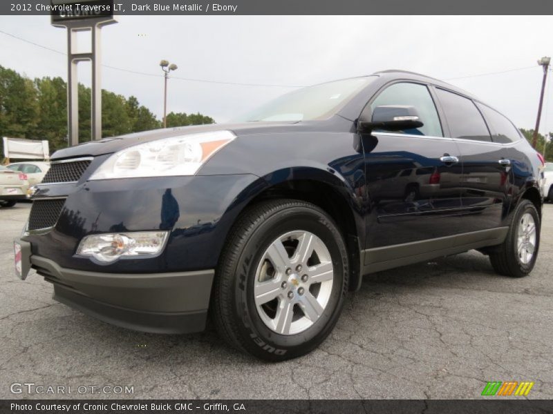 Dark Blue Metallic / Ebony 2012 Chevrolet Traverse LT
