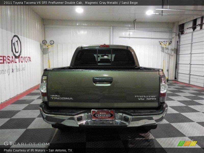 Magnetic Gray Metallic / Sand Beige 2011 Toyota Tacoma V6 SR5 PreRunner Double Cab