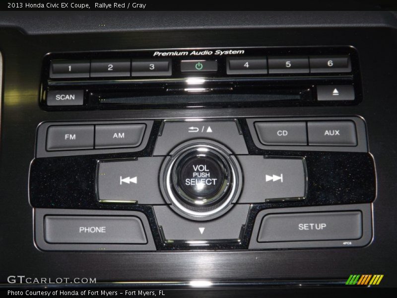 Rallye Red / Gray 2013 Honda Civic EX Coupe