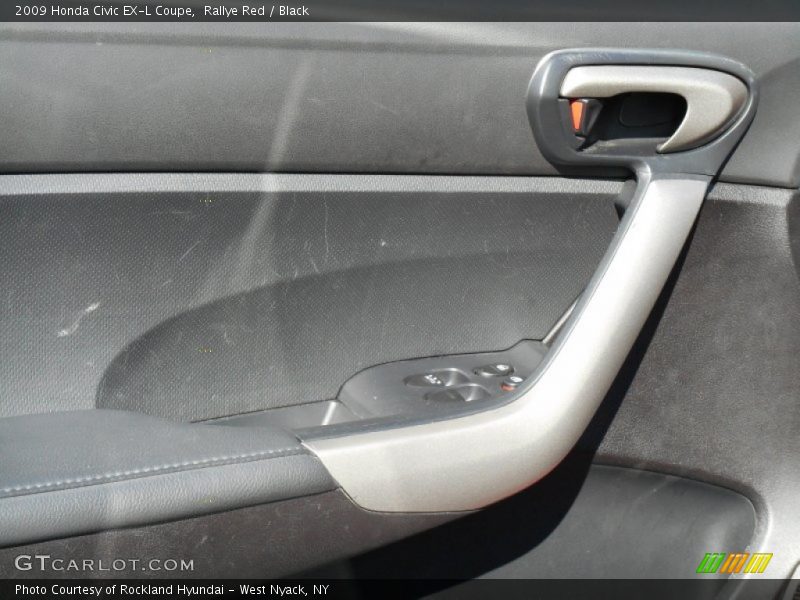 Rallye Red / Black 2009 Honda Civic EX-L Coupe