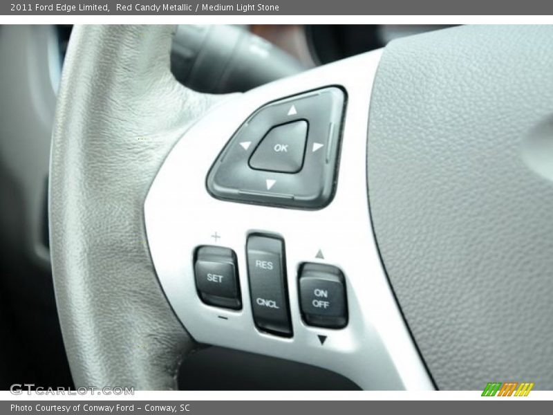 Red Candy Metallic / Medium Light Stone 2011 Ford Edge Limited