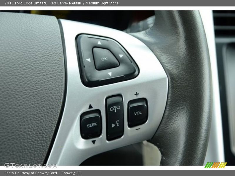 Red Candy Metallic / Medium Light Stone 2011 Ford Edge Limited
