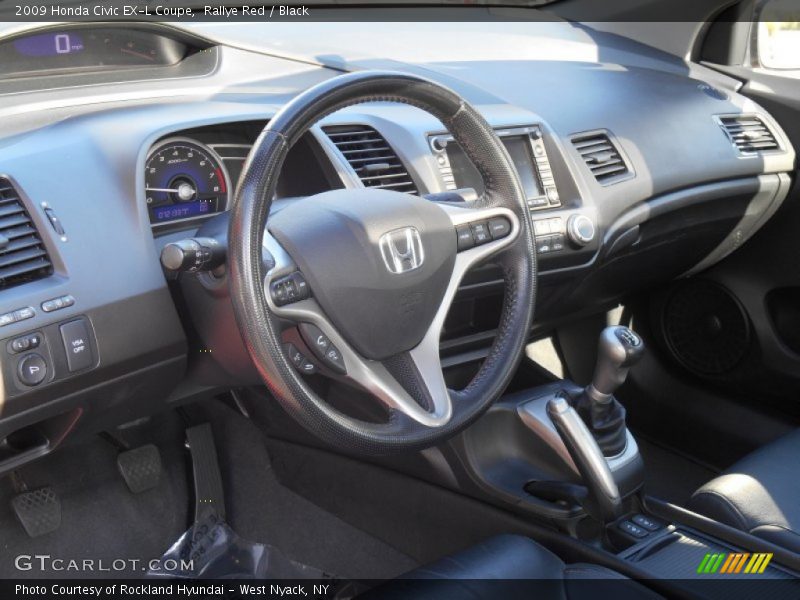 Rallye Red / Black 2009 Honda Civic EX-L Coupe