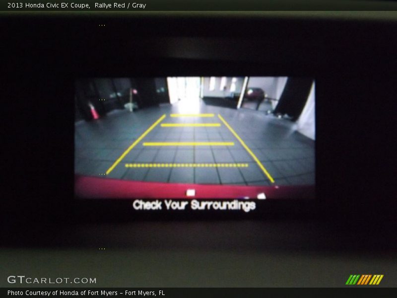 Rallye Red / Gray 2013 Honda Civic EX Coupe