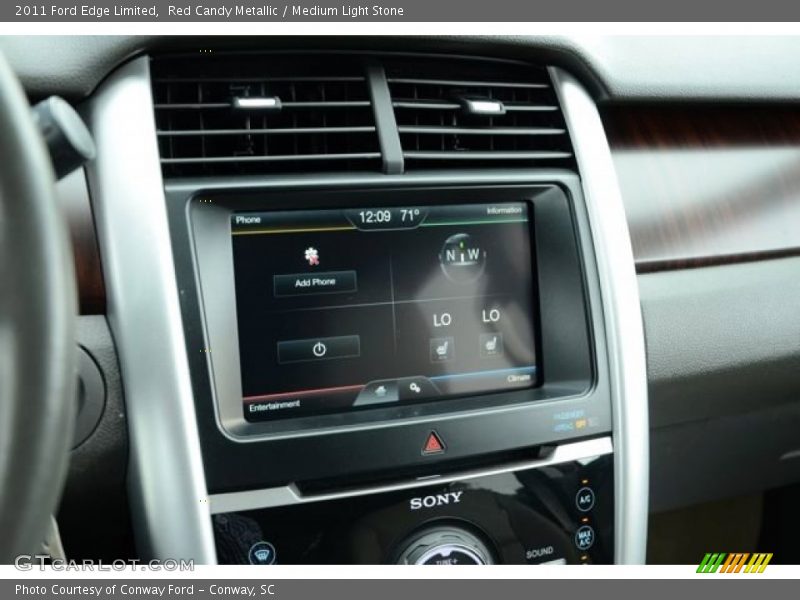 Red Candy Metallic / Medium Light Stone 2011 Ford Edge Limited