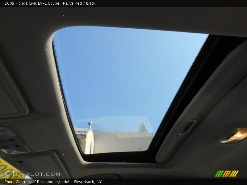 Rallye Red / Black 2009 Honda Civic EX-L Coupe