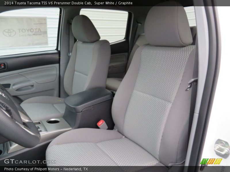 Super White / Graphite 2014 Toyota Tacoma TSS V6 Prerunner Double Cab