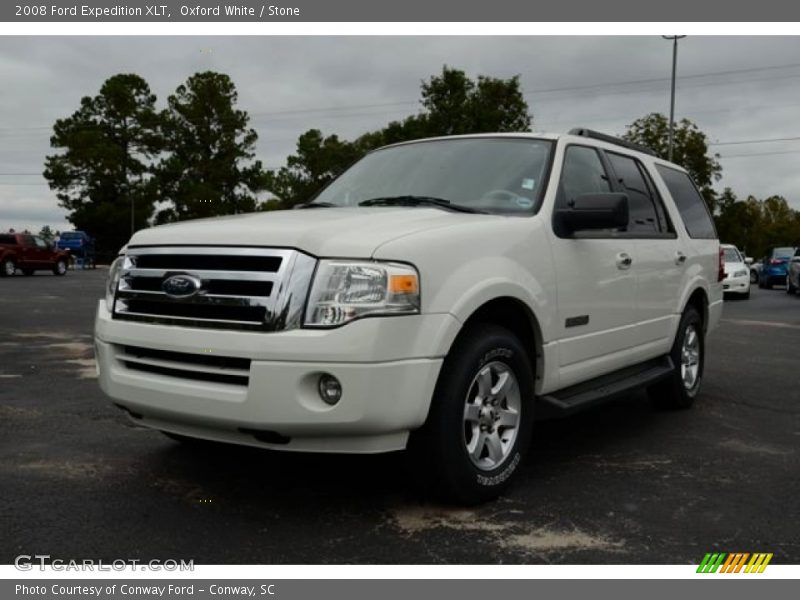 Oxford White / Stone 2008 Ford Expedition XLT