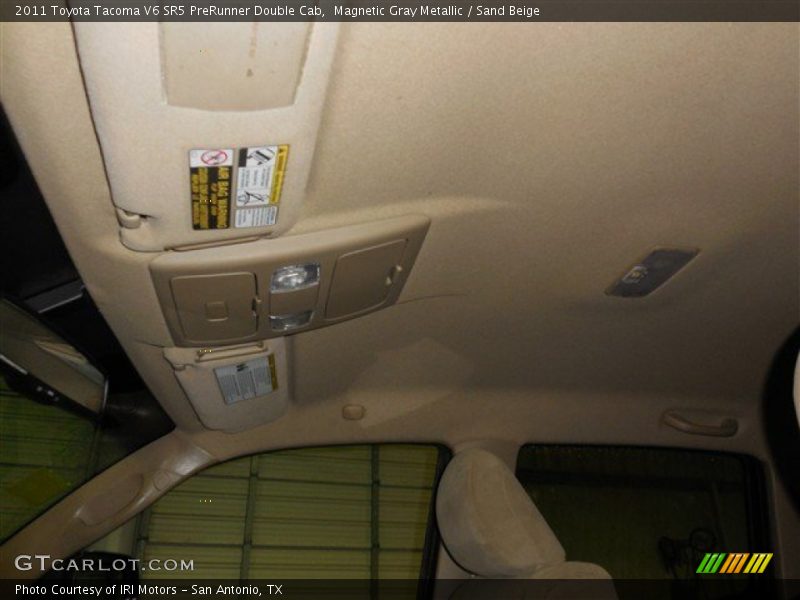 Magnetic Gray Metallic / Sand Beige 2011 Toyota Tacoma V6 SR5 PreRunner Double Cab