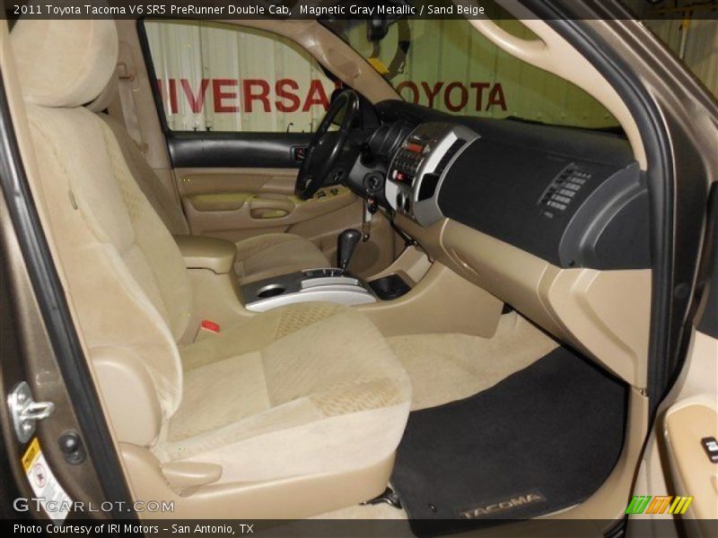 Magnetic Gray Metallic / Sand Beige 2011 Toyota Tacoma V6 SR5 PreRunner Double Cab