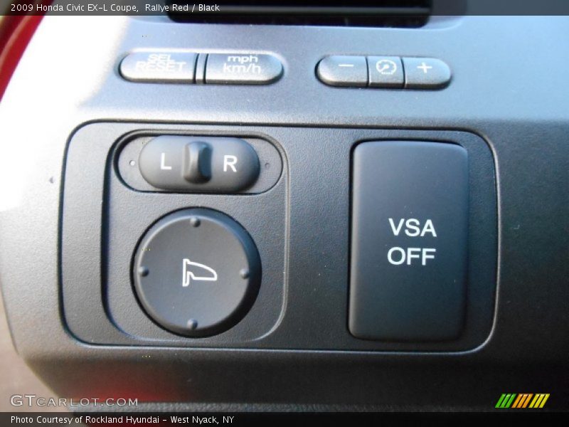Rallye Red / Black 2009 Honda Civic EX-L Coupe