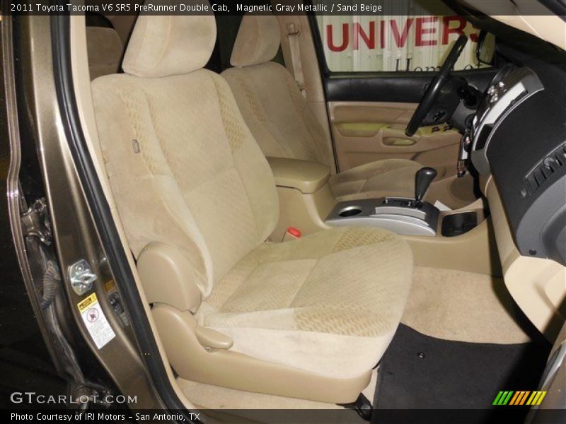 Magnetic Gray Metallic / Sand Beige 2011 Toyota Tacoma V6 SR5 PreRunner Double Cab