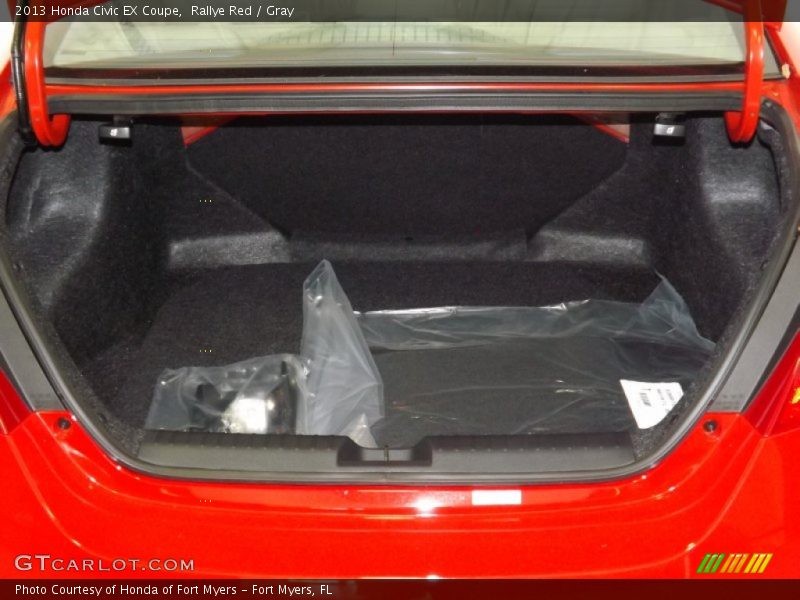Rallye Red / Gray 2013 Honda Civic EX Coupe