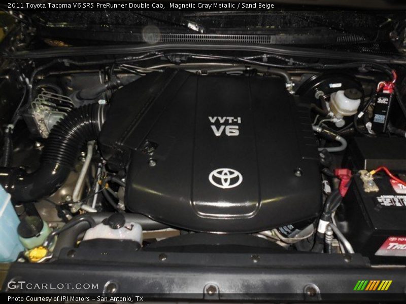 Magnetic Gray Metallic / Sand Beige 2011 Toyota Tacoma V6 SR5 PreRunner Double Cab
