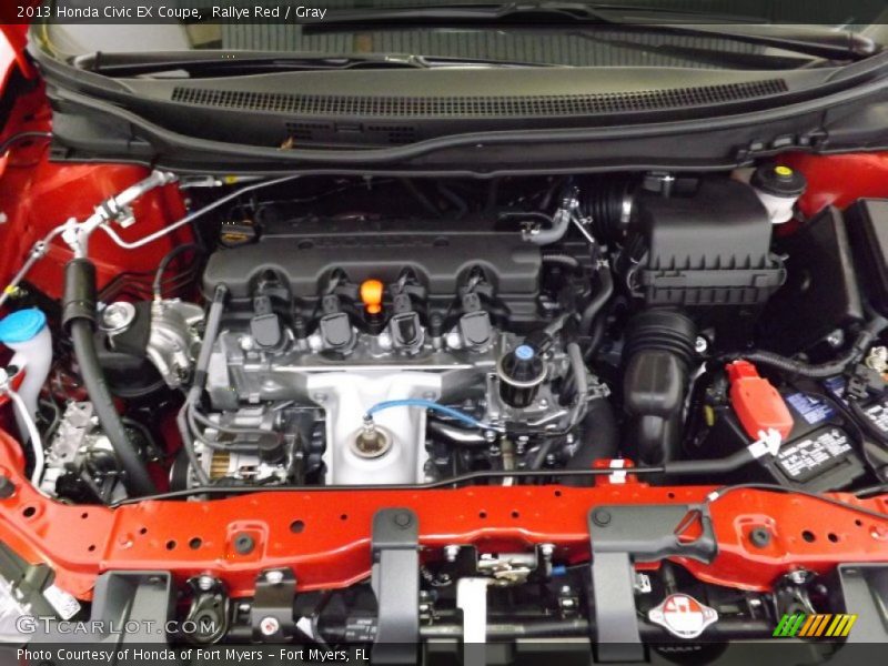 Rallye Red / Gray 2013 Honda Civic EX Coupe