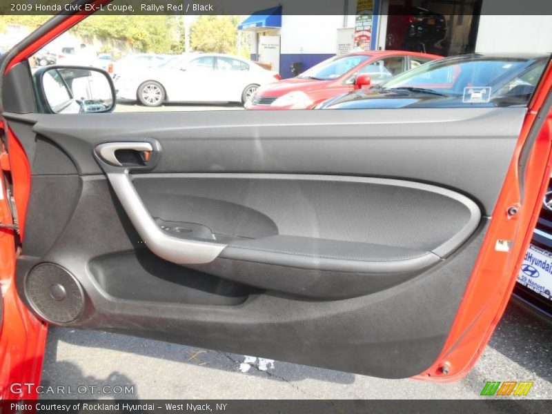 Rallye Red / Black 2009 Honda Civic EX-L Coupe