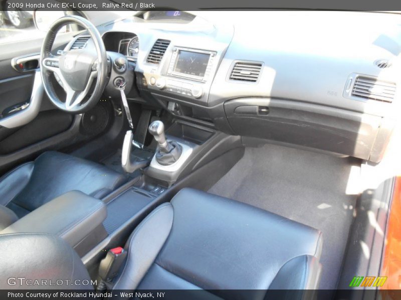 Rallye Red / Black 2009 Honda Civic EX-L Coupe
