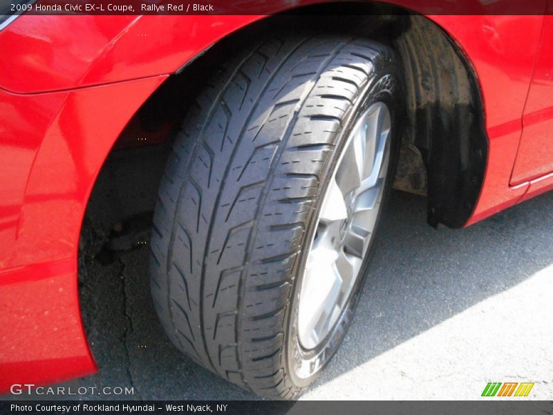 Rallye Red / Black 2009 Honda Civic EX-L Coupe