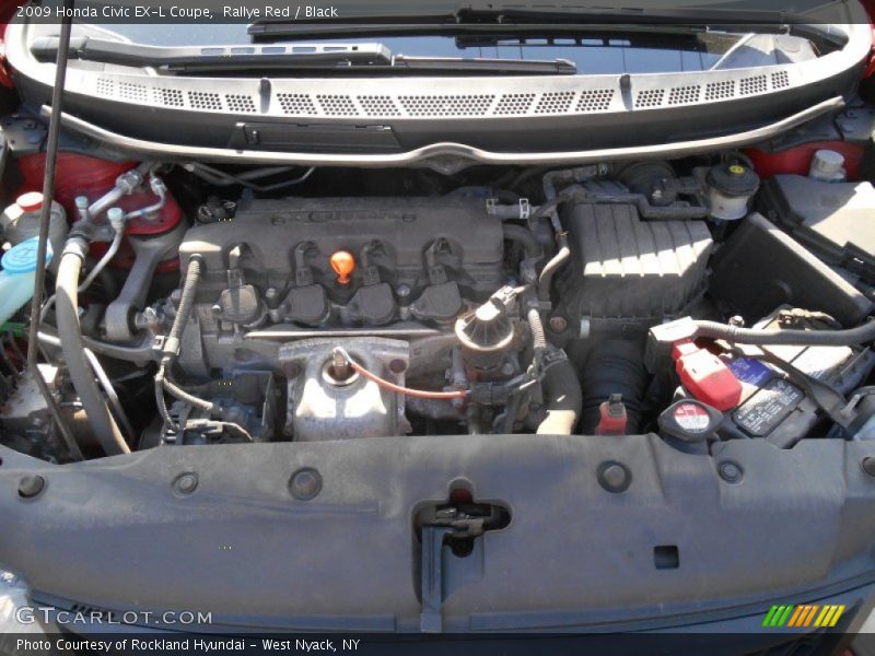 Rallye Red / Black 2009 Honda Civic EX-L Coupe