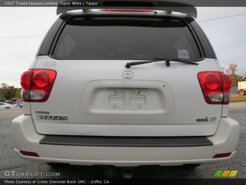 Super White / Taupe 2007 Toyota Sequoia Limited
