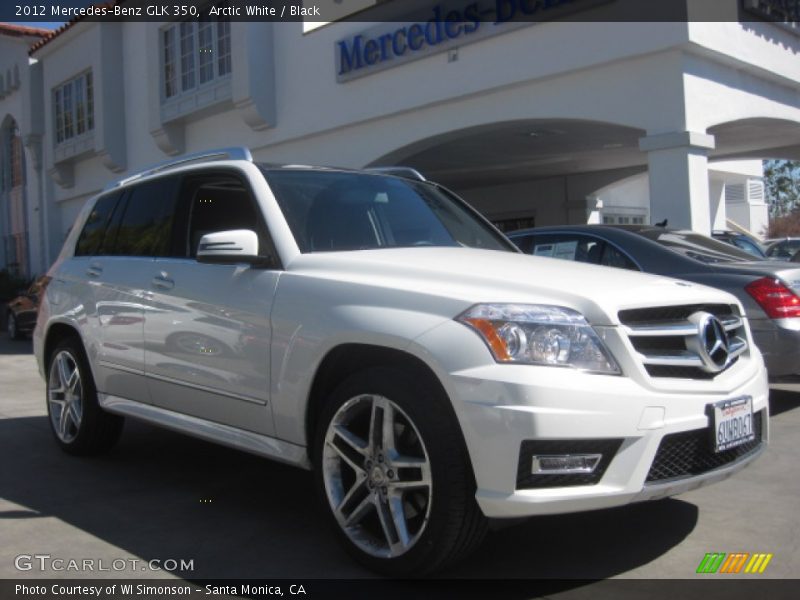 Arctic White / Black 2012 Mercedes-Benz GLK 350