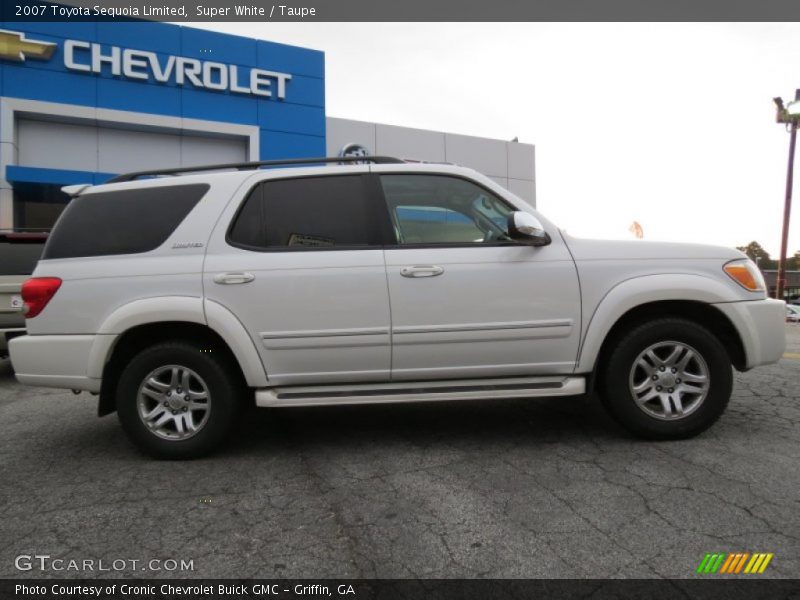 Super White / Taupe 2007 Toyota Sequoia Limited