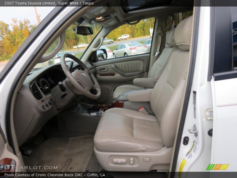 Super White / Taupe 2007 Toyota Sequoia Limited