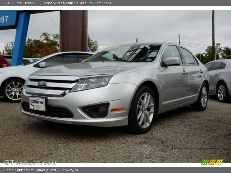 Ingot Silver Metallic / Medium Light Stone 2012 Ford Fusion SEL