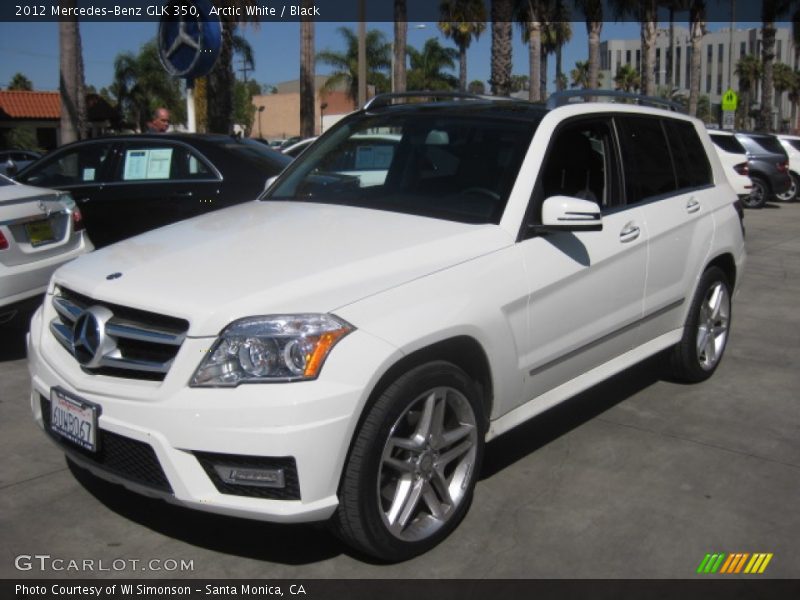 Arctic White / Black 2012 Mercedes-Benz GLK 350