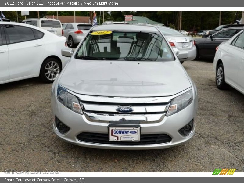 Ingot Silver Metallic / Medium Light Stone 2012 Ford Fusion SEL