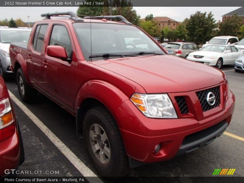 Lava Red / Steel 2012 Nissan Frontier S Crew Cab 4x4