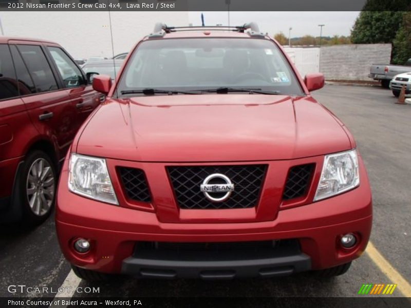 Lava Red / Steel 2012 Nissan Frontier S Crew Cab 4x4