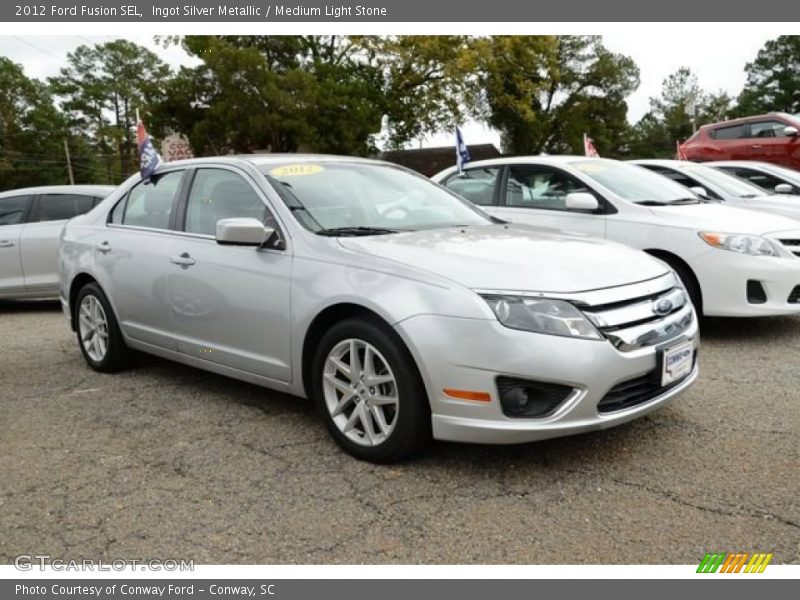 Ingot Silver Metallic / Medium Light Stone 2012 Ford Fusion SEL