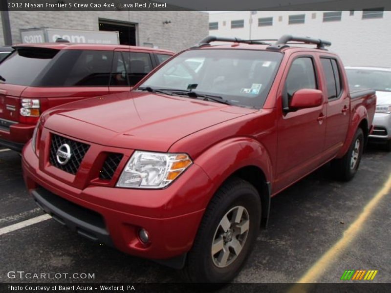 Lava Red / Steel 2012 Nissan Frontier S Crew Cab 4x4