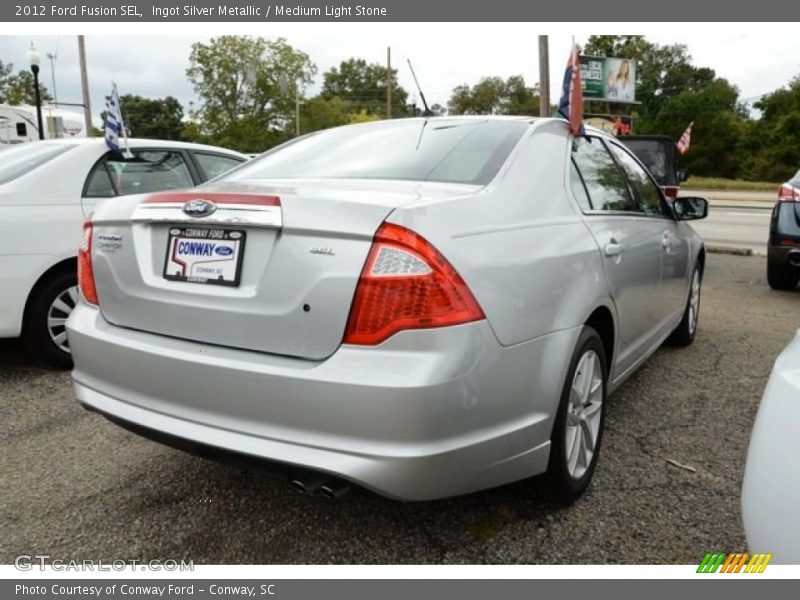 Ingot Silver Metallic / Medium Light Stone 2012 Ford Fusion SEL