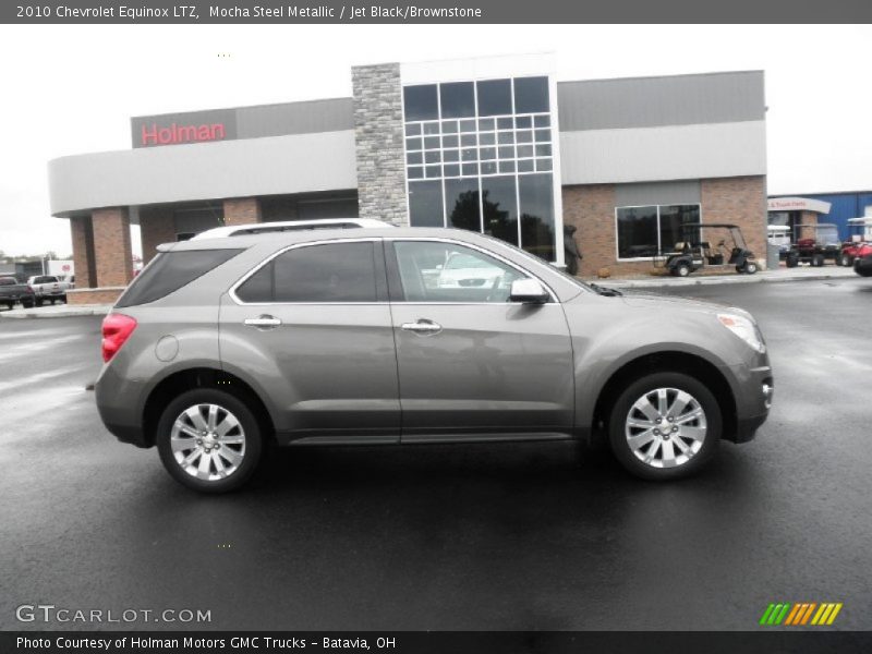 Mocha Steel Metallic / Jet Black/Brownstone 2010 Chevrolet Equinox LTZ