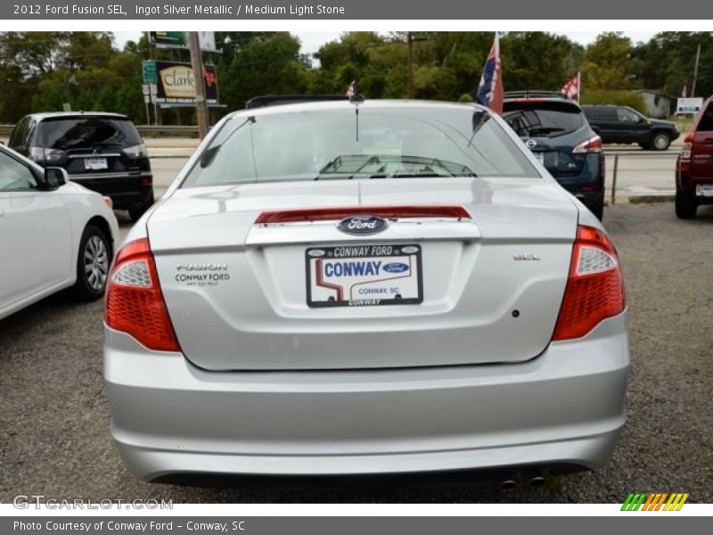 Ingot Silver Metallic / Medium Light Stone 2012 Ford Fusion SEL
