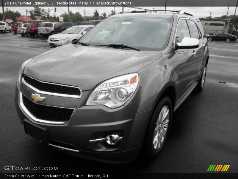 Mocha Steel Metallic / Jet Black/Brownstone 2010 Chevrolet Equinox LTZ
