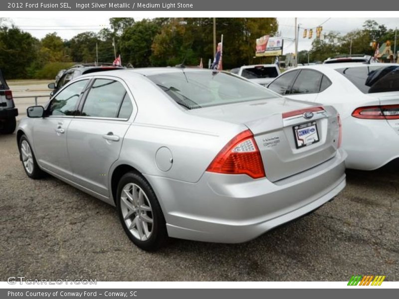 Ingot Silver Metallic / Medium Light Stone 2012 Ford Fusion SEL
