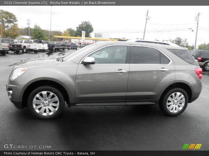 Mocha Steel Metallic / Jet Black/Brownstone 2010 Chevrolet Equinox LTZ